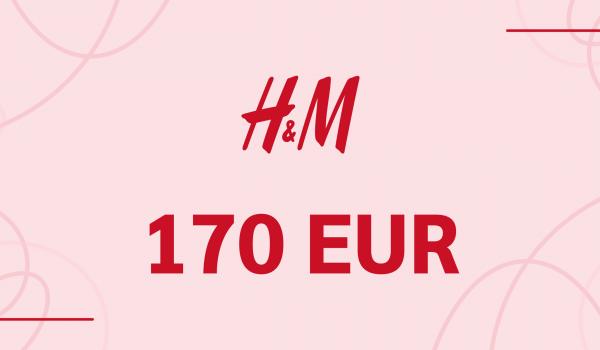 H and M Gift Card 170 EUR