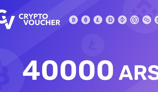Crypto Voucher Gift Card 40000 ARS