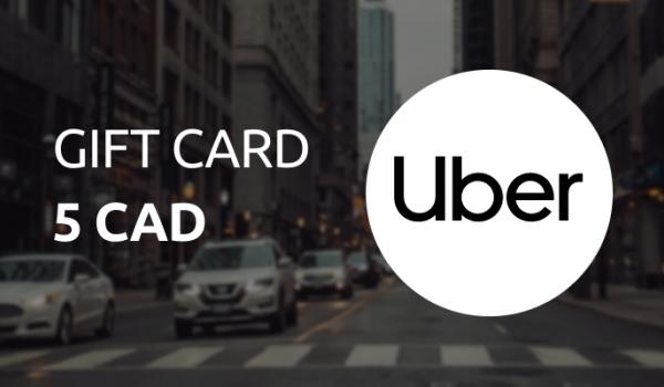 Uber Gift Card 5 CAD