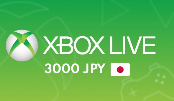 XBOX Live Gift Card 3000 JPY