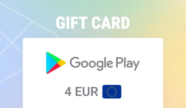 Google Play Gift Card 4 EUR