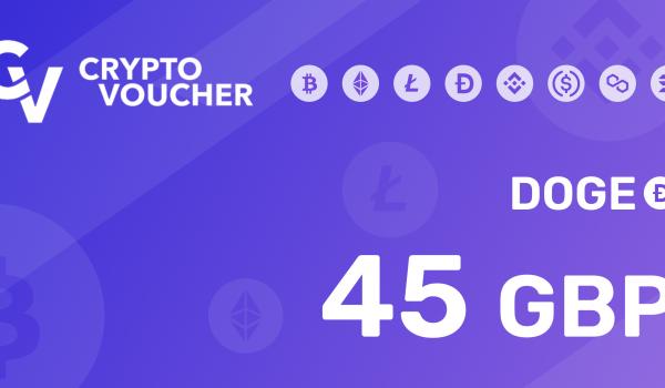Crypto Voucher Doge 45 GBP
