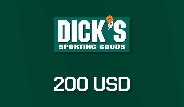 Dicks Sporting Goods Gift Card 200 USD