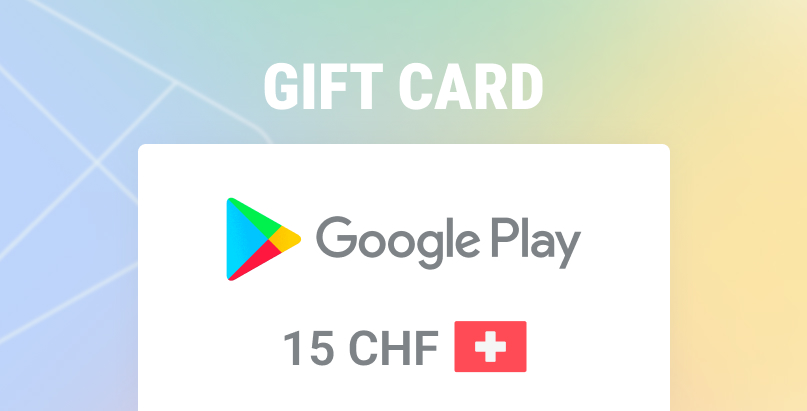 Google Play Gift Card 15 CHF