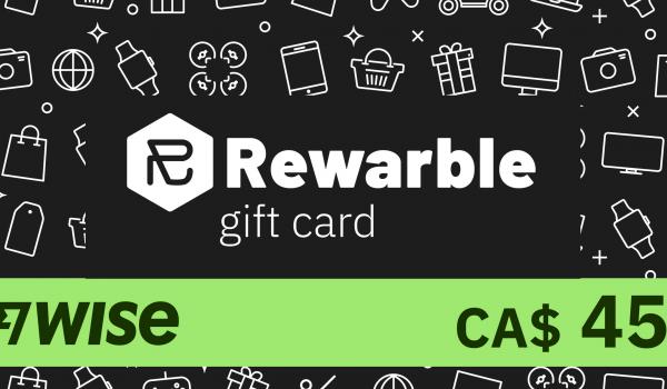 REWARBLE Wise Gift Card 45 CAD