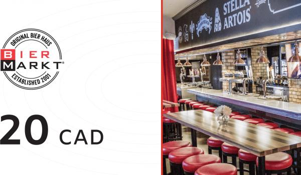 Bier Markt Gift Card 20 CAD