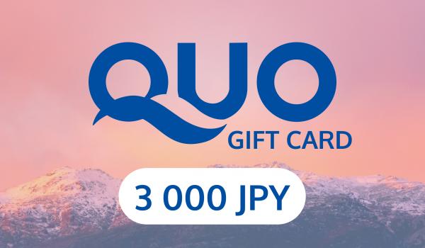 QUO Gift Card 3000 JPY