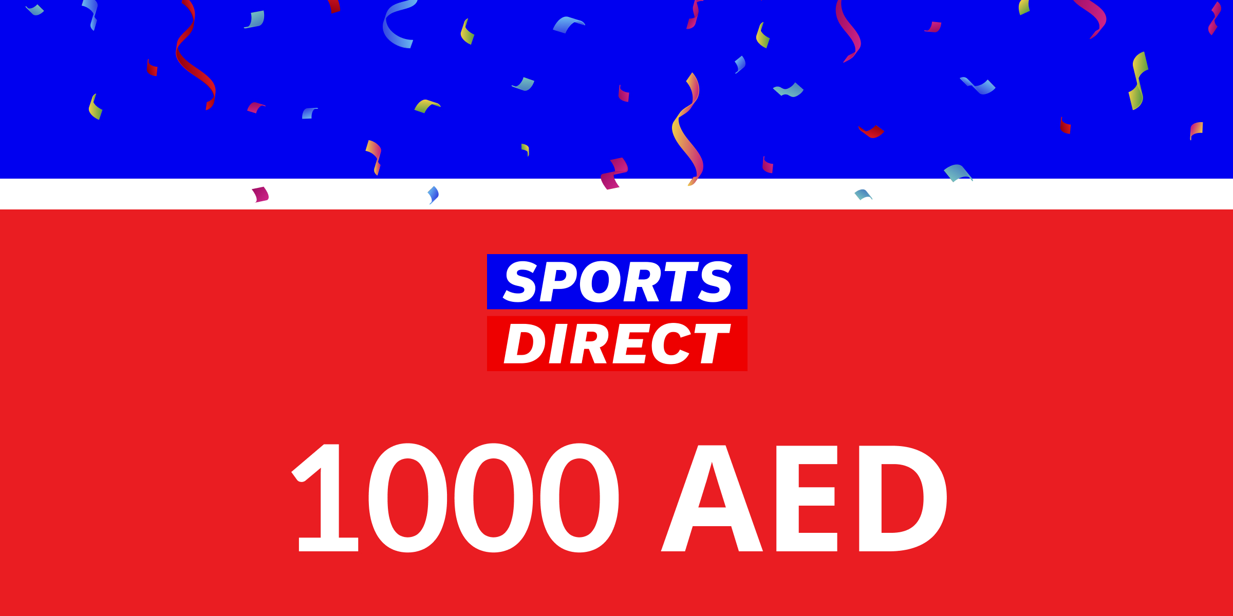 SPORTS DIRECT Gift Card 1000 AED