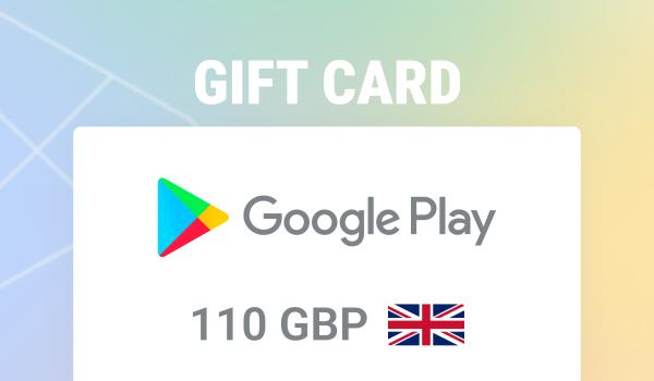 Google Play Gift Card 110 GBP