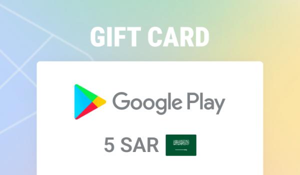 Google Play Gift Card 5 SAR