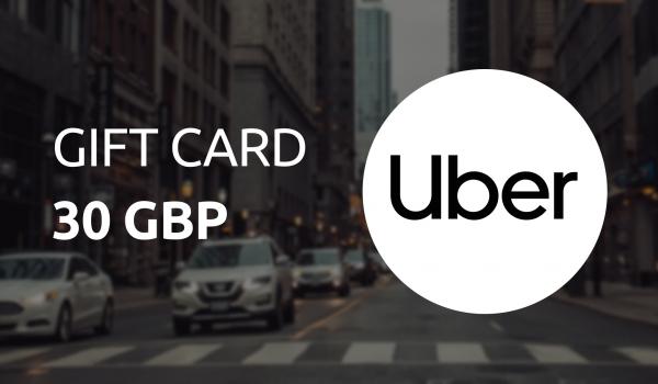 Uber Gift Card 30 GBP
