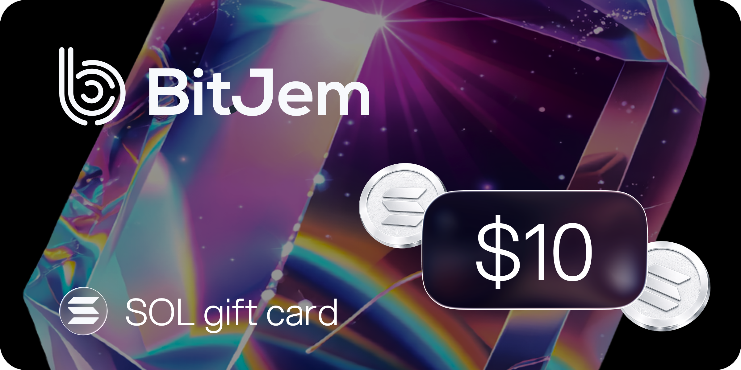 BitJem SOL Gift Card 10 USD