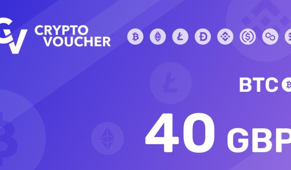 Crypto Voucher BTC 40 GBP