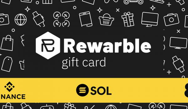 Rewarble Binance Gift Card SOL 8 USD