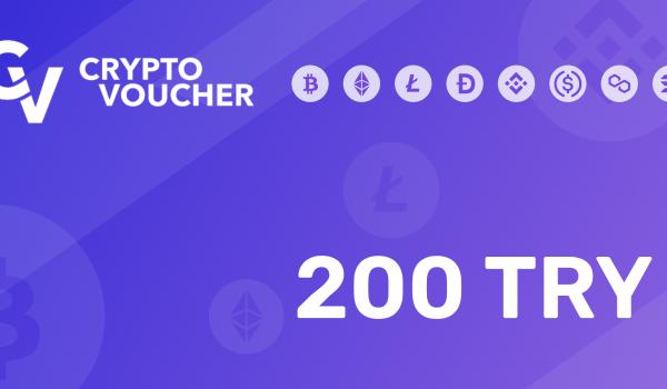 Crypto Voucher Gift Card 200 TRY