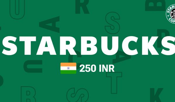 Starbucks Gift Card 250 INR