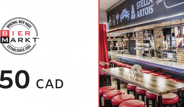Bier Markt Gift Card 50 CAD