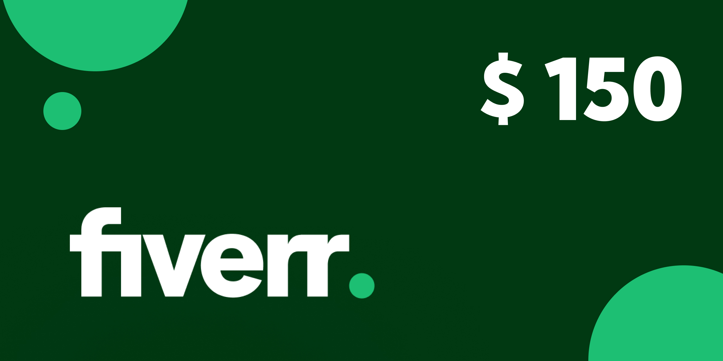 Fiverr Gift Card 150 USD