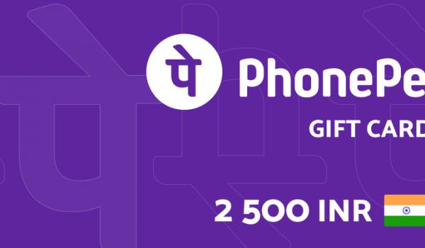PhonePe Gift Card 2500 INR