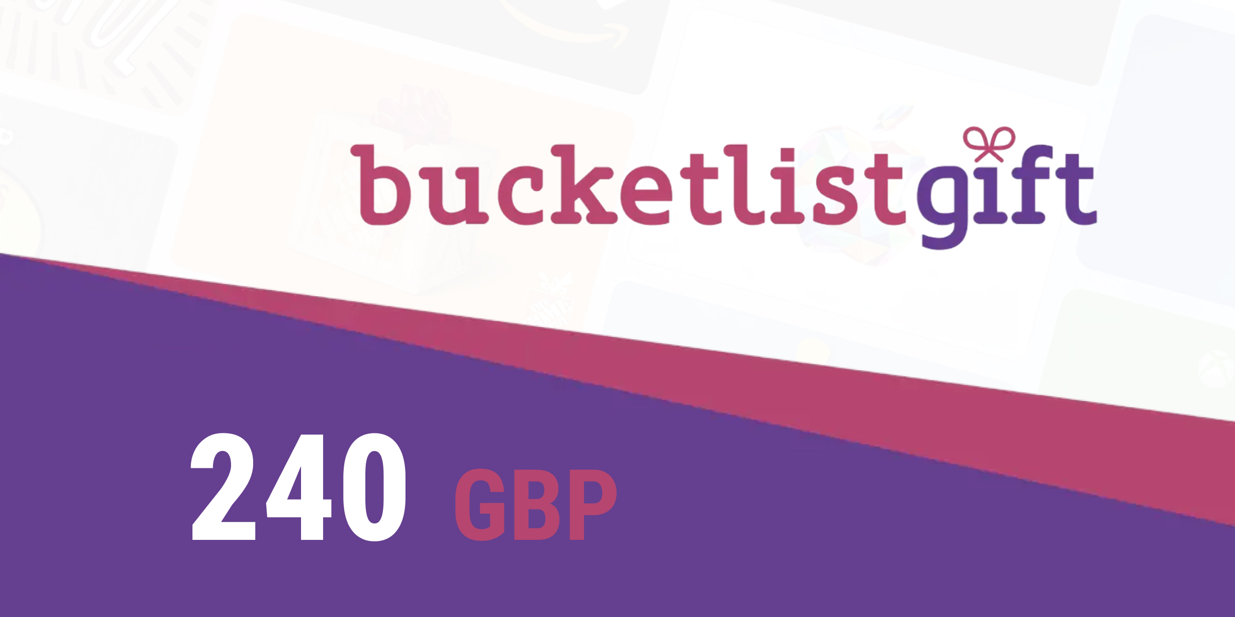 BucketlistGift Gift Card 240 GBP