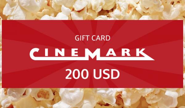 Cinemark Gift Card 200 USD