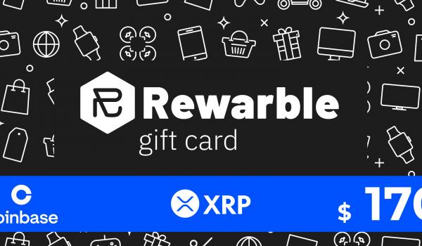 Rewarble Coinbase Gift Card XRP 170 USD