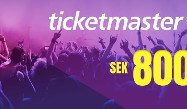 Ticketmaster Gift Card 800 SEK