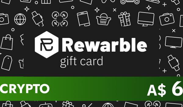Rewarble Crypto Gift Card 6 AUD