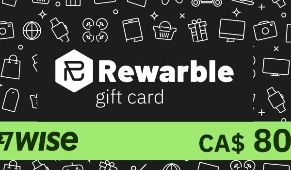REWARBLE Wise Gift Card 80 CAD