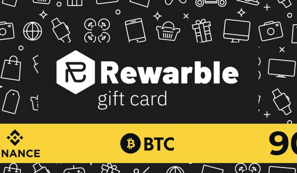 Rewarble Binance Gift Card BTC) 90 USD