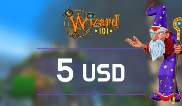Wizard 101 Gift Card 5 USD