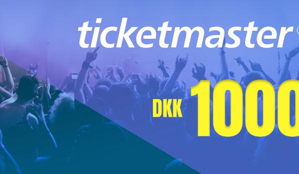 Ticketmaster Gift Card 1000 DKK