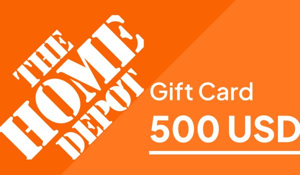The Home Depot Gift Card 500 USD