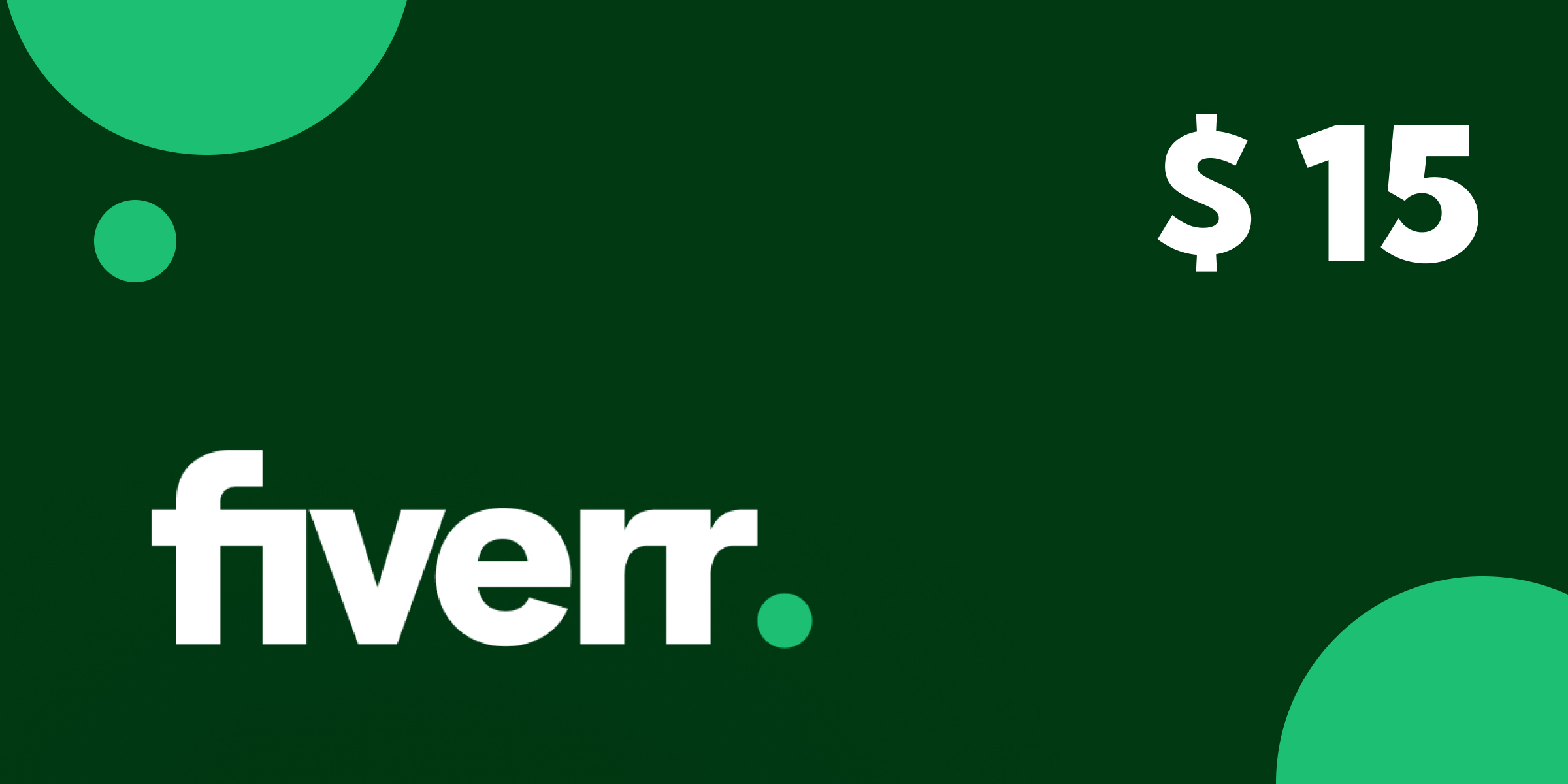 Fiverr Gift Card 15 USD