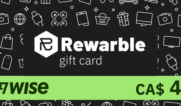 REWARBLE Wise Gift Card 4 CAD