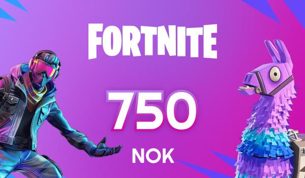 Fortnite Gift Card 750 NOK