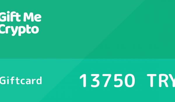 Gift Me Crypto Gift Card 13750 TRY