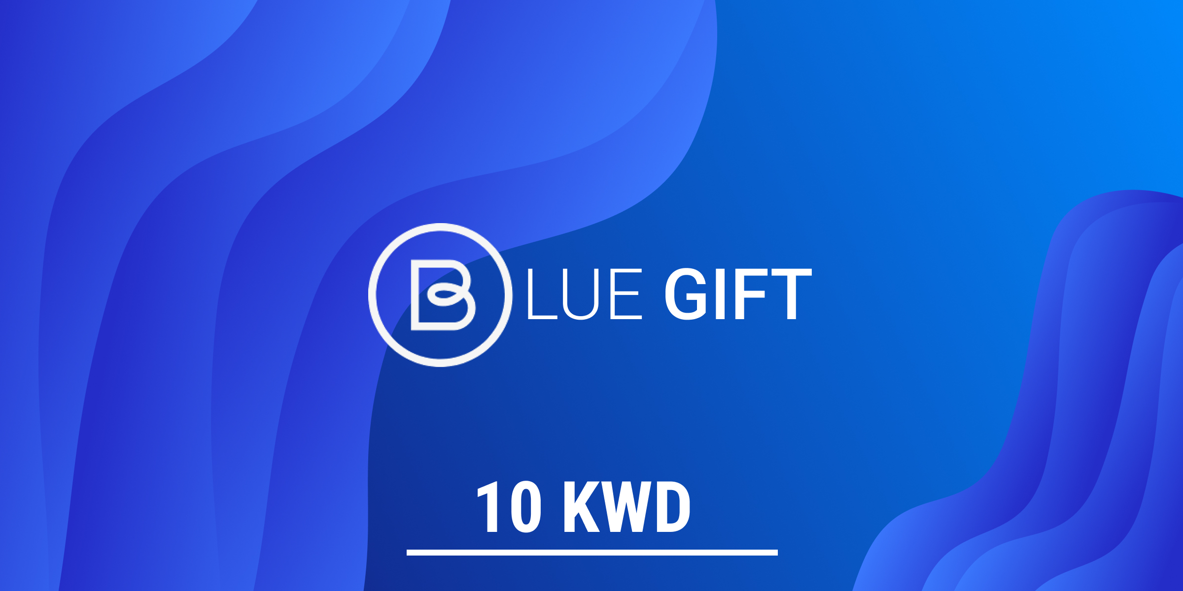 Blue Prepaid Gift Card 10 KWD