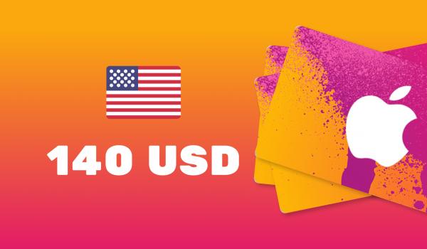 Apple iTunes Gift Card 140 USD