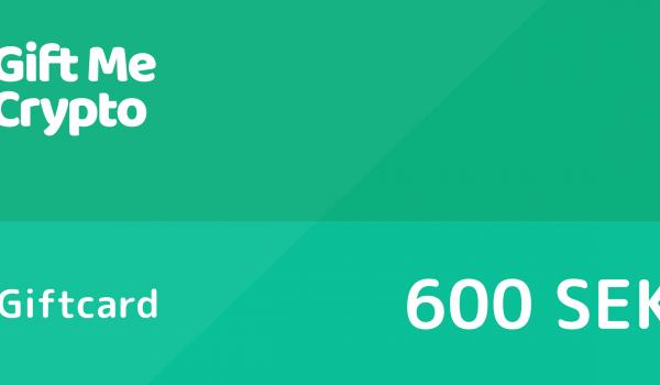 Gift Me Crypto Gift Card 600 SEK
