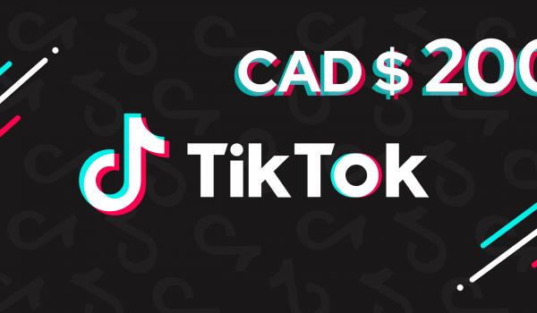 TikTok Gift Card 200 CAD