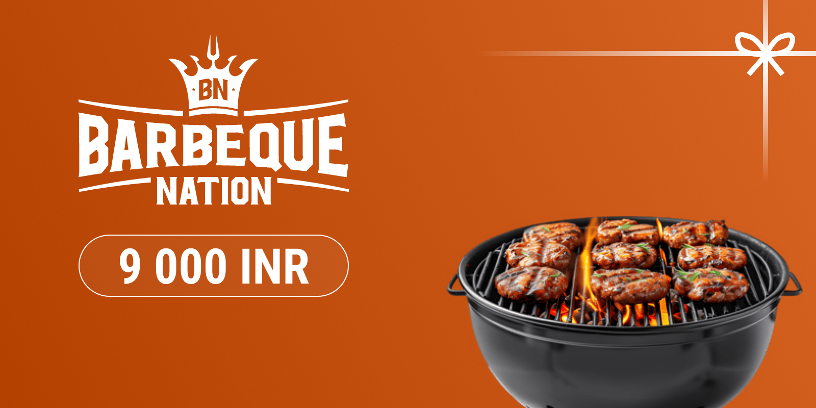 Barbeque Nation Gift Card 9000 INR