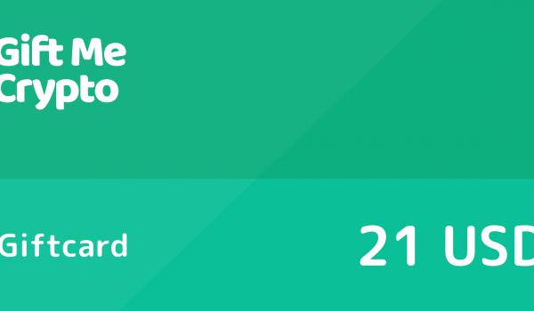 Gift Me Crypto Gift Card 21 USD