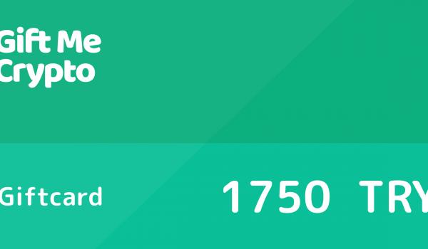 Gift Me Crypto Gift Card 1750 TRY