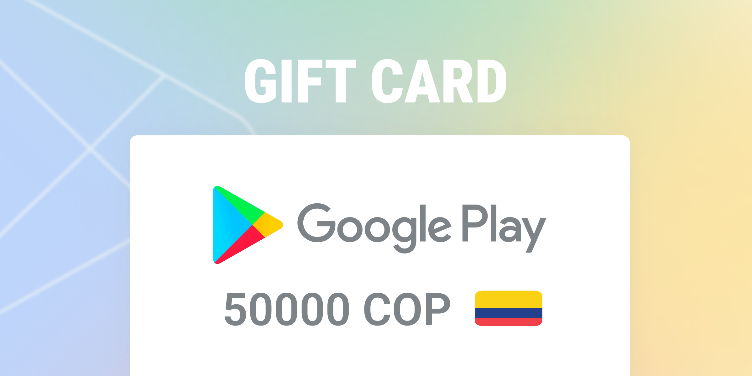 Google Play Gift Card 50000 COP