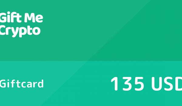 Gift Me Crypto Gift Card 135 USD