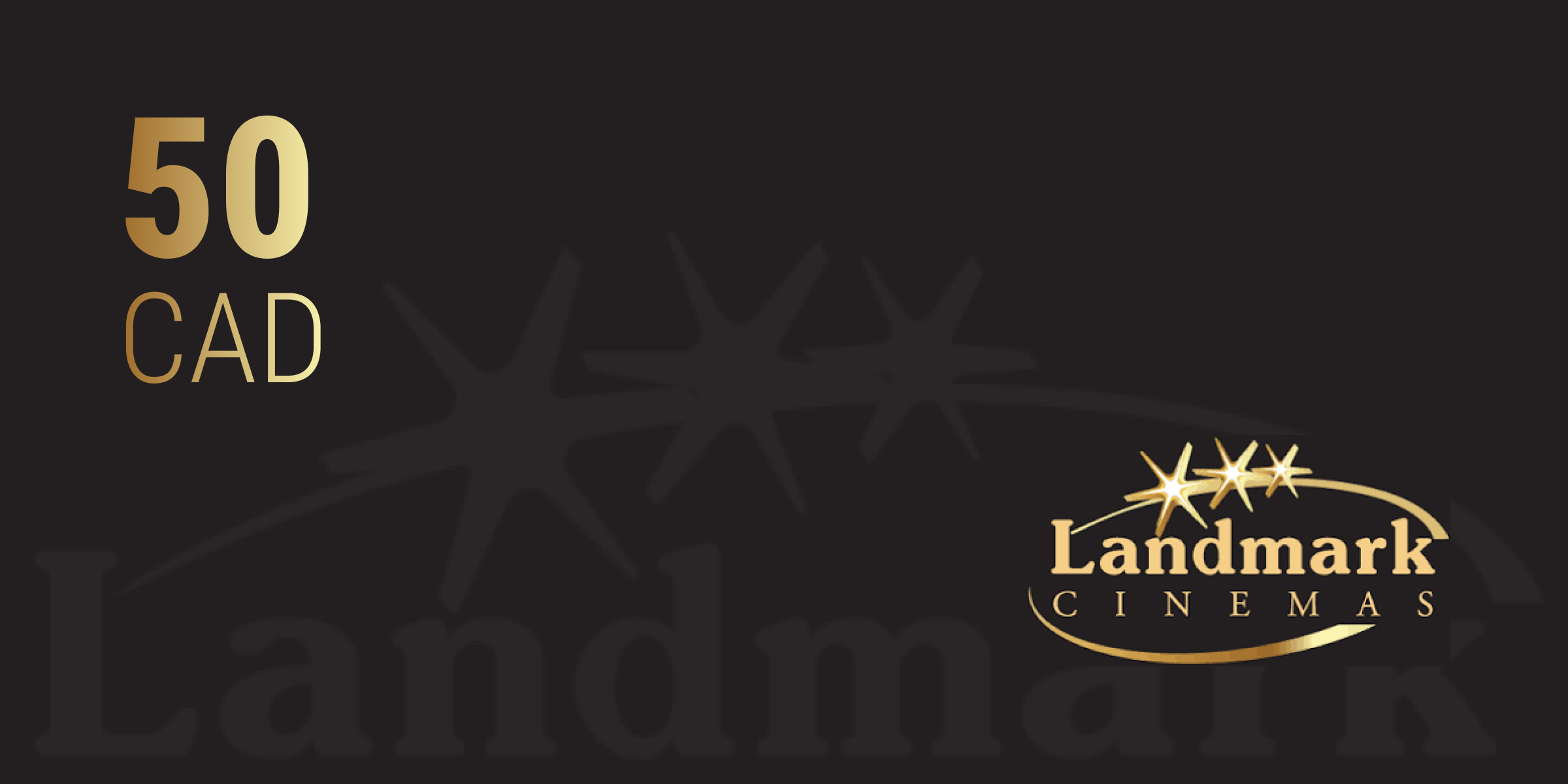 Landmark Cinemas Gift Card 50 CAD