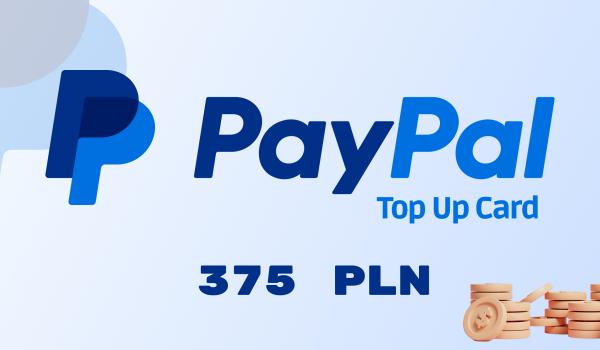 PayPal Wallet Top Up 375 PLN