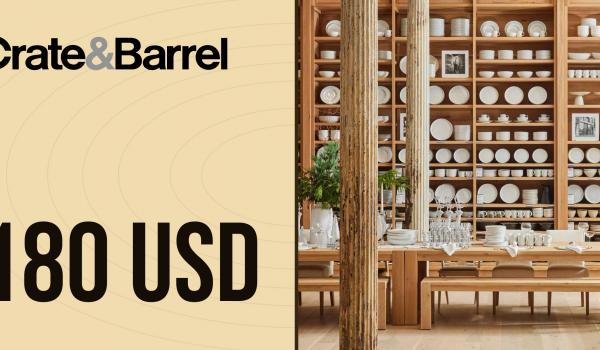 Crate and Barrel Gift Card 180 USD