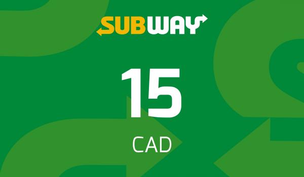 Subway Gift Card 15 CAD